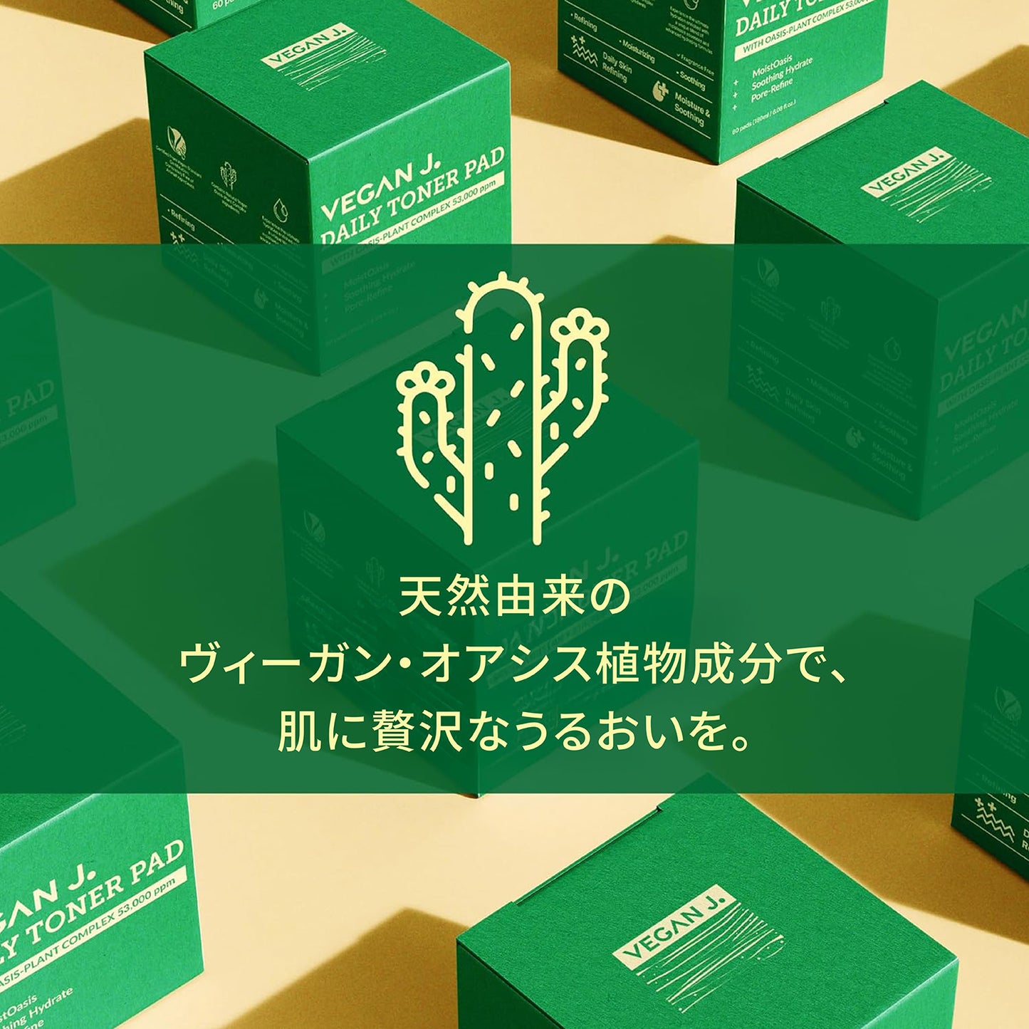 Daily Toner Pad | ヴィーガンジェイ デイリートナーパッド 綿100% (60枚入り)