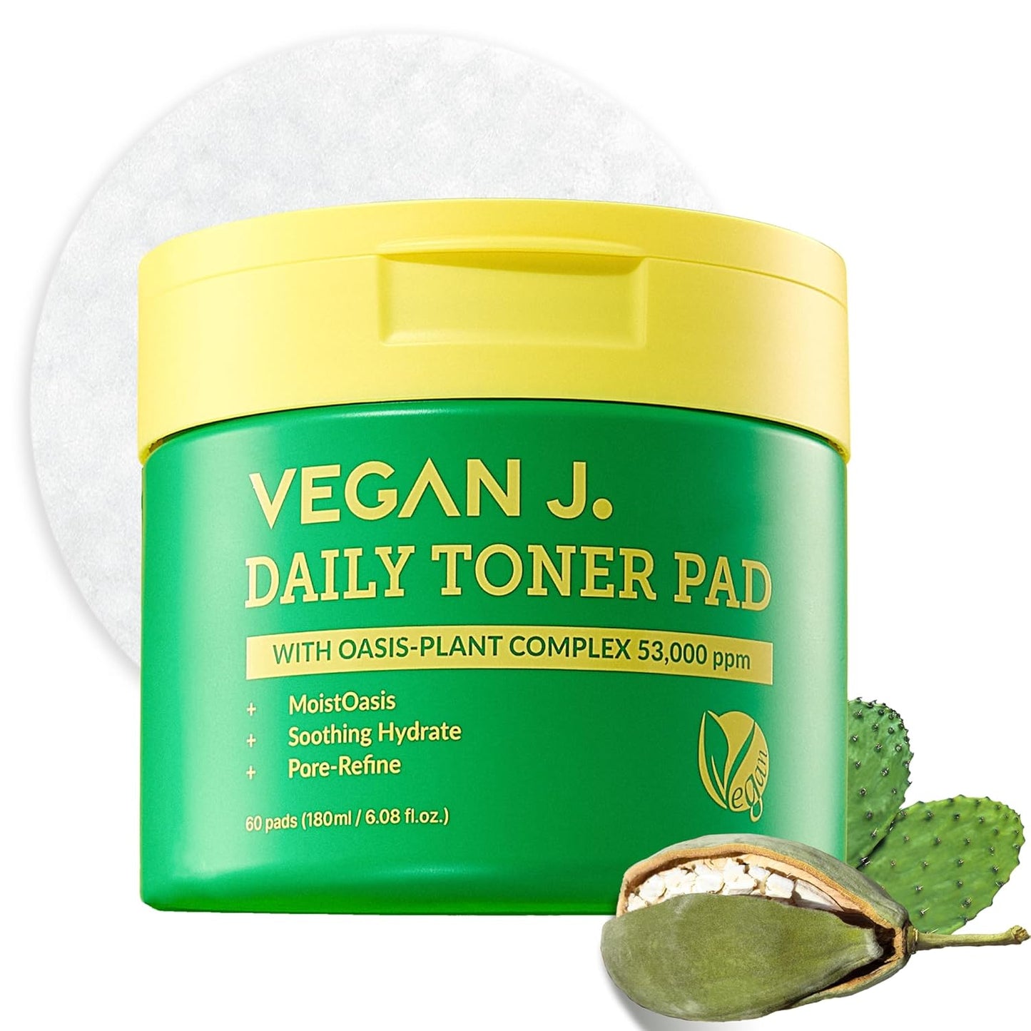 Daily Toner Pad | ヴィーガンジェイ デイリートナーパッド 綿100% (60枚入り)